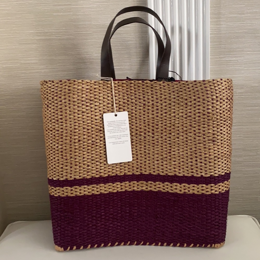 New 100% RAFIA TOTE/BEACH-BAG.